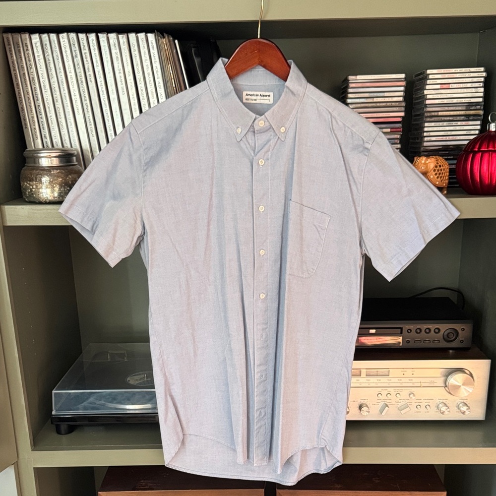 American Apparel Light Blue Button-Down Shirt